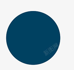 青色圆形元素图标