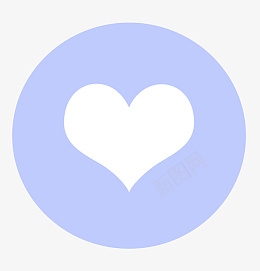 蓝色的心心图标png免抠素材_新图网 https://ixintu.com 可爱 蓝色 爱心 图标