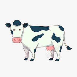 手绘小动物奶牛插画png免抠素材_新图网 https://ixintu.com 可爱的奶牛 小动物奶牛 站立的奶牛 卡通奶牛 奶牛插画 手绘奶牛