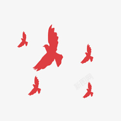 和平节设计简约飞舞鸽子高清图片