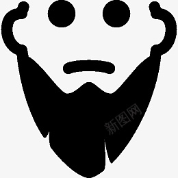 HairLongBeardIconpng_新图网 https://ixintu.com hair long beard