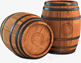 木桶两个木桶png免抠素材_新图网 https://ixintu.com 木头 两个木桶 素材 木制品