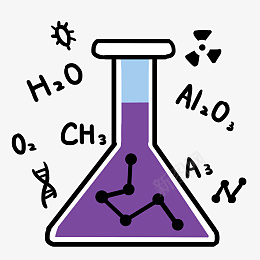 化学仪器锥形瓶插画png免抠素材_新图网 https://ixintu.com 锥形的瓶子 化学仪器 化学器具 化学插画 化学用品 卡通插画