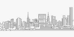 手绘线描城市剪影png免抠素材_新图网 https://ixintu.com 上海建筑 东方明珠 城市剪影 城市线条 建筑线描 金茂大厦 高楼大厦 上海 地标 外滩 建筑 手绘 线描 线稿