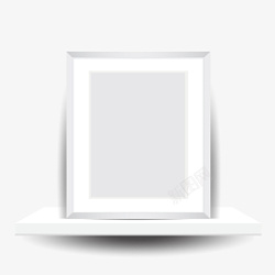 创意壁画白色唯美简约矢量画框高清图片