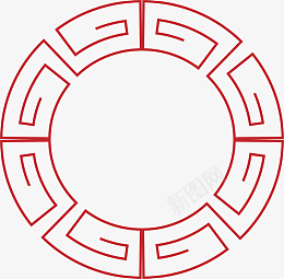 中国风免扣素材ai免抠素材_新图网 https://ixintu.com 雕花 镂空 窗户 边框 纹路 元素 中国风