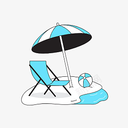 海边沙滩折叠伞床png免抠素材_新图网 https://ixintu.com 海边 沙滩 折叠床 遮阳伞