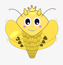 蜂王手绘蜜蜂png_新图网 https://ixintu.com 皇后 至强 无蜂可比 王