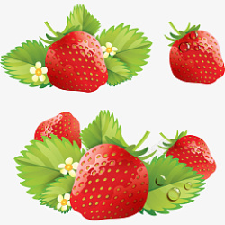 扣好的水果好看可爱的草莓高清图片
