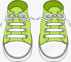 绿色鞋子免扣素材
