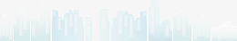 浅蓝色渐变城市剪影png免抠素材_新图网 https://ixintu.com 卡通 平面 装饰元素 城市剪影 城市大楼