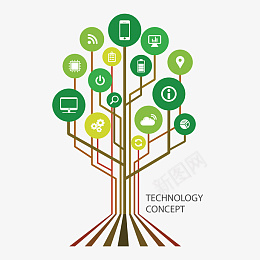 矢量图标树ai免抠素材_新图网 https://ixintu.com 矢量图 图标树 线条 图标