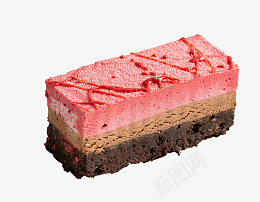一块红色方块蛋糕png免抠素材_新图网 https://ixintu.com 蛋糕 烘焙 面包 早餐 下午茶 草莓味