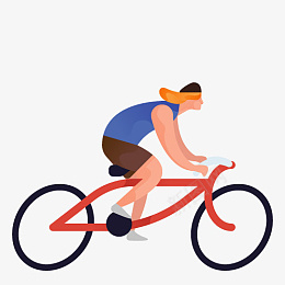 骑自行车的女人人png免抠素材_新图网 https://ixintu.com 插画 运动 骑自行车 骑自行车的女人