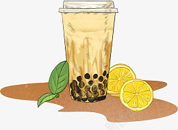 一杯手绘奶茶png免抠素材_新图网 https://ixintu.com 奶茶 柠檬 暖心 秋天的第一杯奶茶