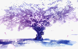 紫色美丽树木png免抠素材_新图网 https://ixintu.com 紫色 树木 树 美丽紫色