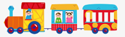 61儿童节卡通小火车玩具设计素材
