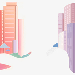 建筑手绘背景素材