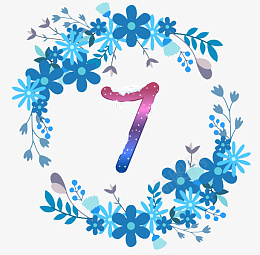 蓝色花边艺术字2png免抠素材_新图网 https://ixintu.com 蓝色 花边 艺术字 数字2