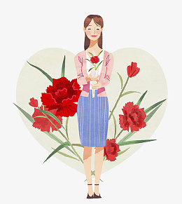 教师节节日快乐png免抠素材_新图网 https://ixintu.com 教师 教师节 花 女教师