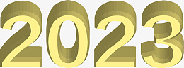 2023新年黄色字体png免抠素材_新图网 https://ixintu.com 2023 新年 字体 立体字