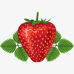 绿色叶子卡通草莓psd免抠素材_新图网 https://ixintu.com 水果 草莓 红色 新鲜 扣好的水果 蔬菜 瓜果 农业 绿色 健康