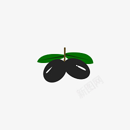 橄榄果图标素材png_新图网 https://ixintu.com 橄榄果 图标 元素 装饰