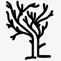 抽象的树icon图标