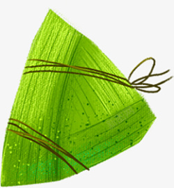 三角粽粽子绿色单个高清图片