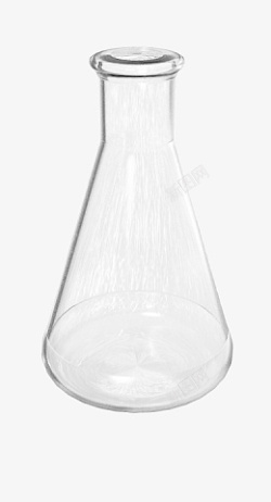 灰色透明玻璃实验杯玻璃杯实验烧杯实验杯高清图片
