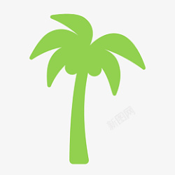 绿色免扣植物椰子树素材