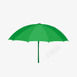 绿伞保护伞雨伞png免抠素材_新图网 https://ixintu.com 保险 呵护 矢量 防护 伞