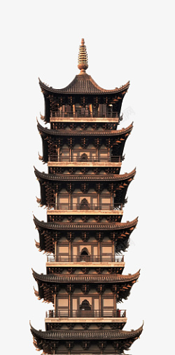 古式建筑背景中国风古式建筑塔高清图片