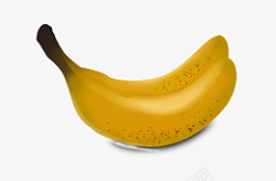 绘画黄色香蕉素材