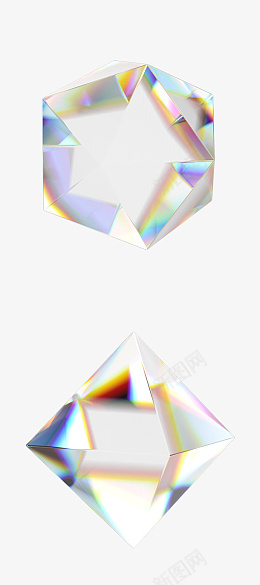 立体水晶透明金边钻石png免抠素材_新图网 https://ixintu.com 水晶 透明 立体元素 金边元素
