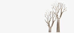 冬季没有叶子的树木png免抠素材_新图网 https://ixintu.com 冬季 枯树 没有叶子的树 手绘
