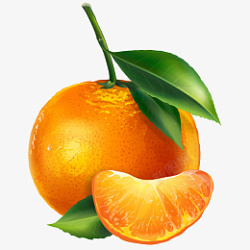 橘子卡通橘子水果素材