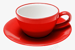 红色装饰杯子png_新图网 https://ixintu.com 茶杯 杯子 咖啡杯 红色杯