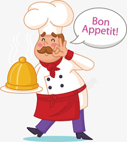 外国厨师戴帽子的外国厨师高清图片