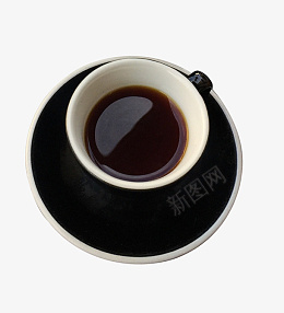 黑盘子黑咖啡png免抠素材_新图网 https://ixintu.com 咖啡 饮料 食品 茶