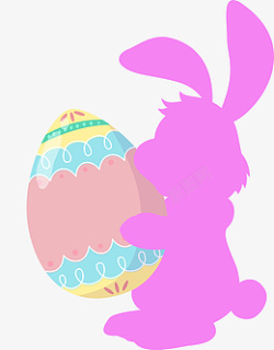 复活节兔子彩蛋设计素材
