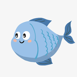 海洋环境保护鱼点缀海洋环境蓝色可爱枷高清图片