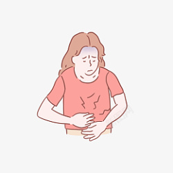胃胀医疗健康女性肚子疼高清图片