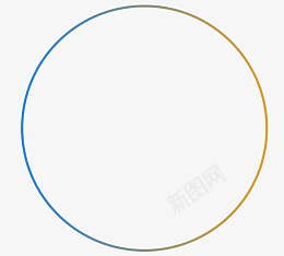 蓝橙色渐变正圆psd免抠素材_新图网 https://ixintu.com 矢量 渐变 正圆 蓝色 橙色