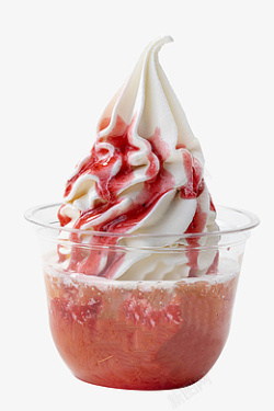 雪糕冰淇淋海报草莓圣代冰淇淋高清图片