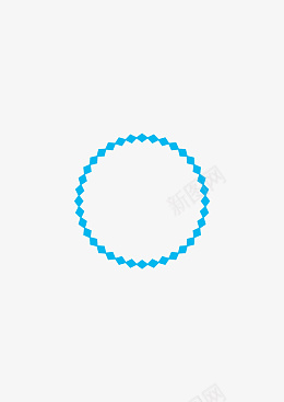 蓝色菱形相框png免抠素材_新图网 https://ixintu.com 简洁 明了 对话框 造型