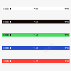 界面框架安卓状态栏高清图片