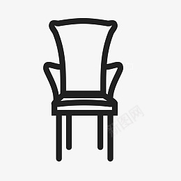 扁平化椅子png免抠素材_新图网 https://ixintu.com UI图标 h5图标 手机图标 界面UI 网页UI 座椅 椅子