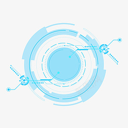 科技感圆形简约线框png免抠素材_新图网 https://ixintu.com 科技感圆圈 蓝色断线圈 漂浮圆圈 发光圈 对话框 光圈 电商 齿轮