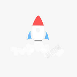 红色升空小火箭png免抠素材_新图网 https://ixintu.com 红色 。蒸汽 。火箭 。升空